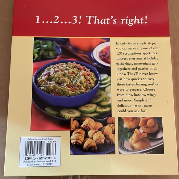 Simple 123 Appetizers Hardcover Cookbook - Picture 2 of 4